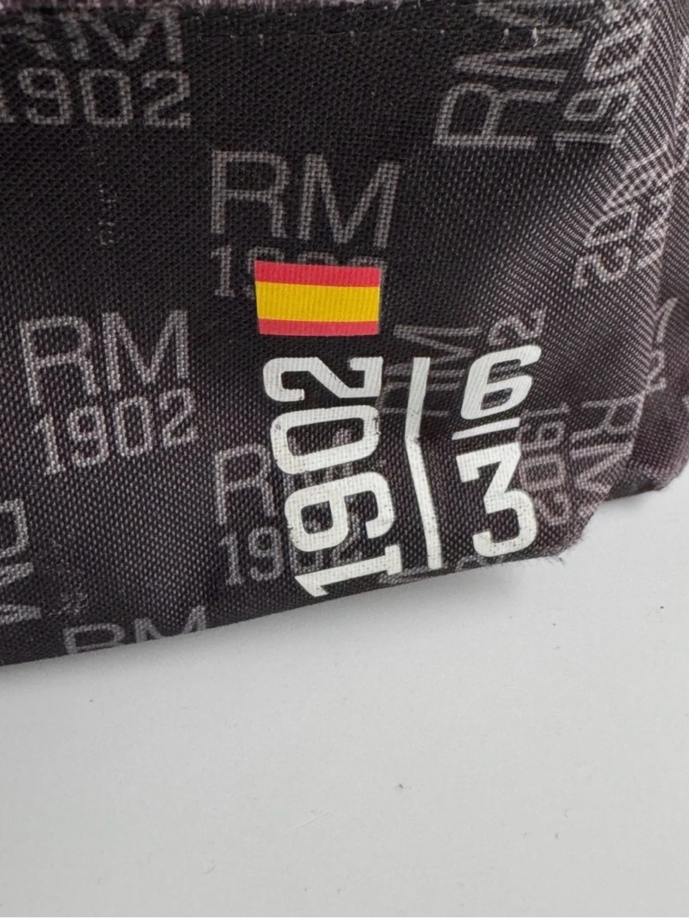 Real Madrid Soccer Fútbol Black Logo Backpack - Men's Casual Bag